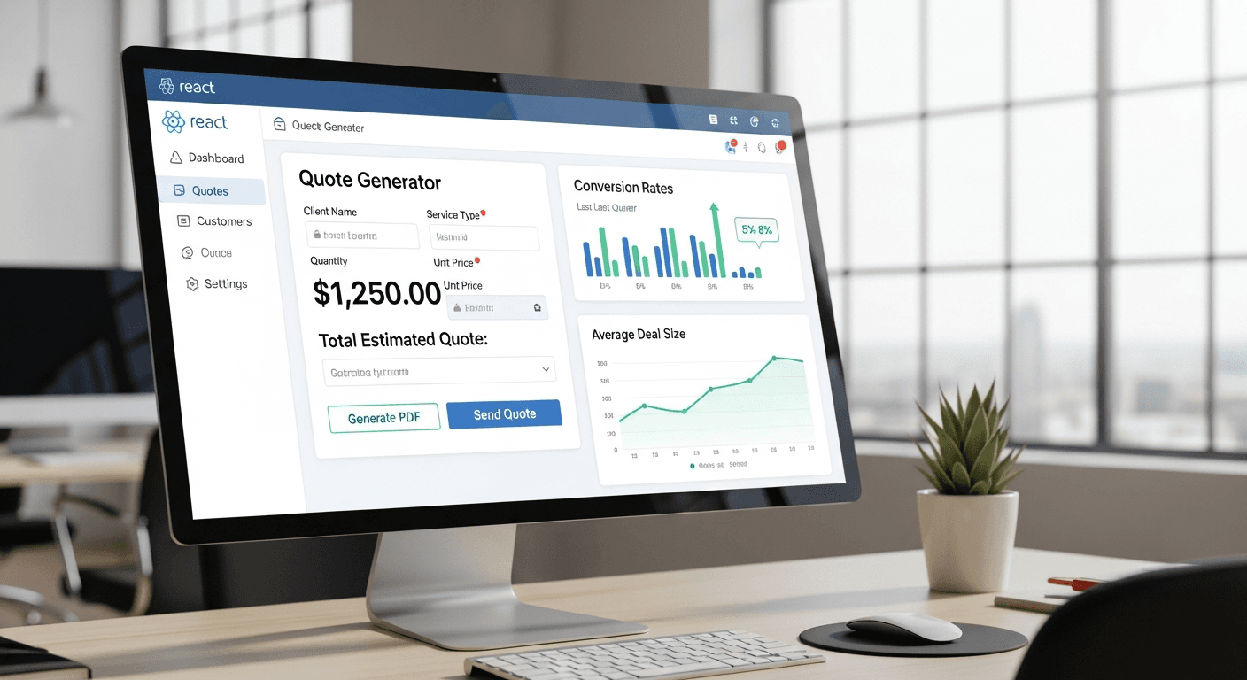 How to Build a React-Based Quote Generator System That Increases Small Business Deal Closure Rates by 48%