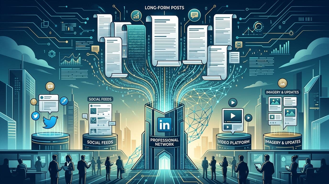 LinkedIn Leads Social Platforms in AI-Generated Long-Form Posts